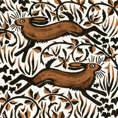 Bramble Hares by Nat Morley